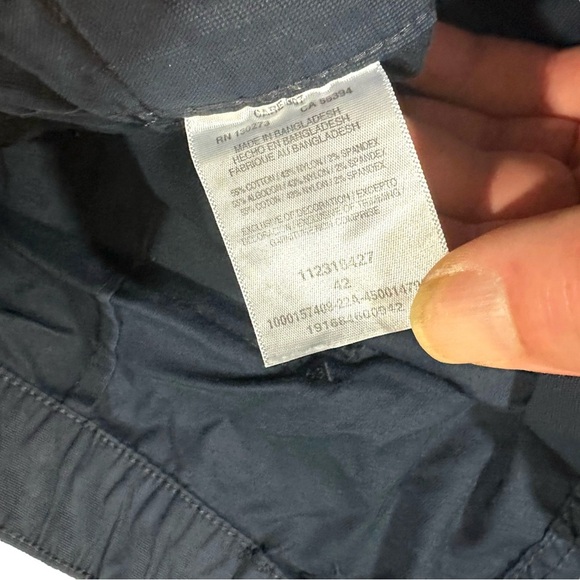 Wrangler Jeans Performance Mens Navy Blue Flat Front Shorts Size 42 9” Inseam - Picture 4 of 11